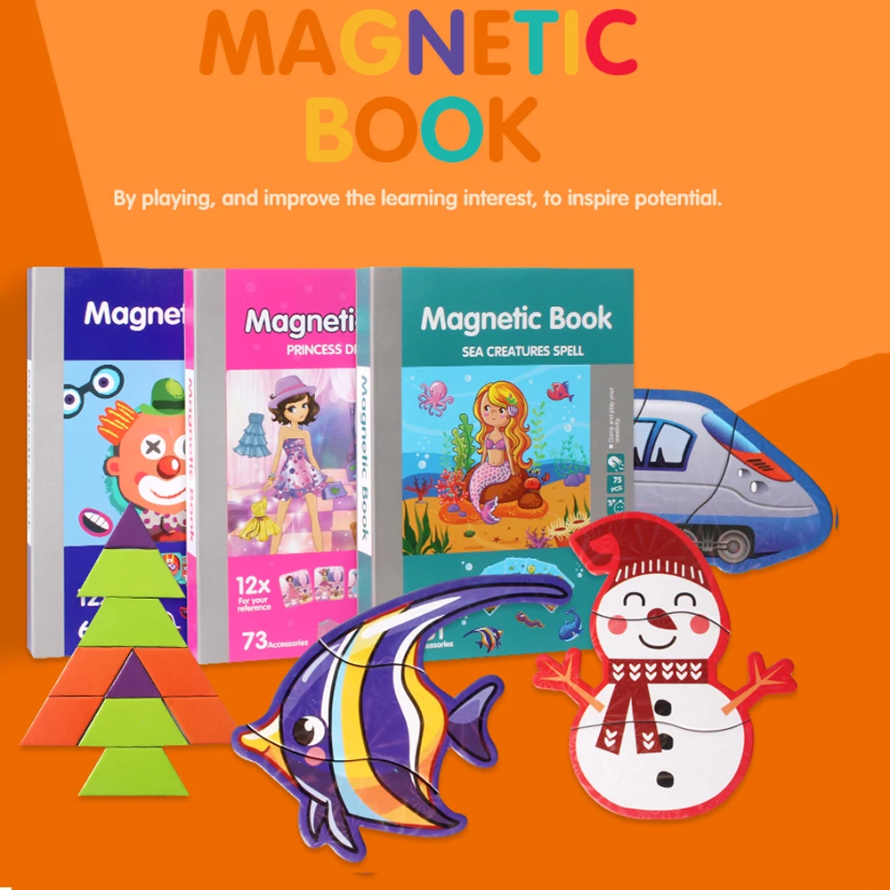 7 Styles Puzzle Children's Intelligent Puzzle Book