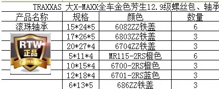 1/5 TRAXXAS X-MAXX автомобиль 385 звезды Ti золото антикоррозийный 12,9 шурупы позолоченный винт