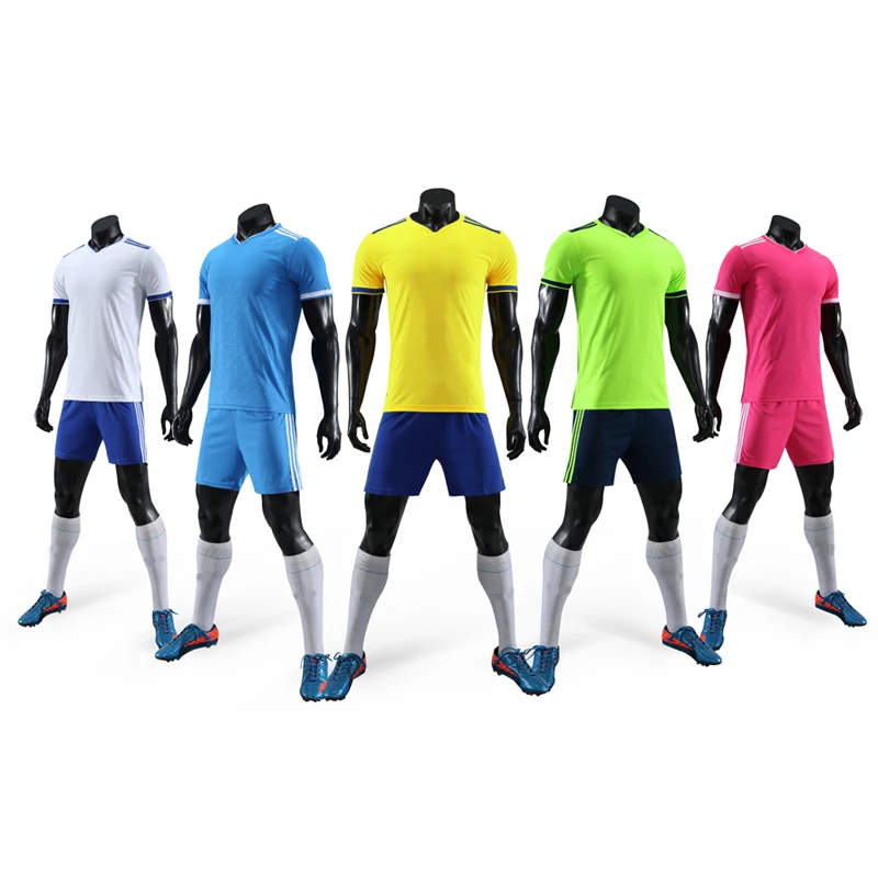 

Mens Stripes Plain Soccer Jersey Kit Football Game Sport Uniforms Suits Customize