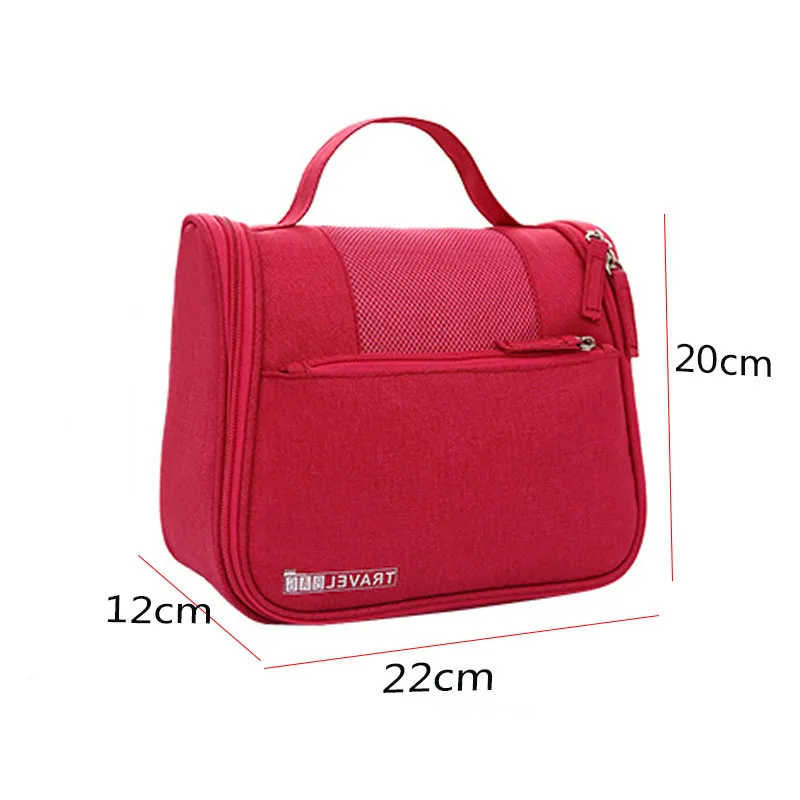 Hhyukimi الأزياء شنقا حقيبة للرجال والنساء السفر التجميل washbag المحمولة حقيبة مستحضرات التجميل المكياج المنظم الحمام