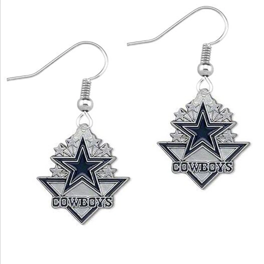 Football Dallas Cowboys Sport Jewelry Drop Earrings Alloy