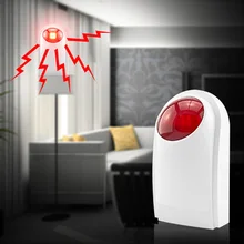 Wireless Flash Strobe Outdoor/Indoor Siren Red Light 125dB 433MHz for our GSM PSTN alarm system wireless flash strobe siren outdoor waterproof alarma for kerui gsm pstn wireless home security alarm system