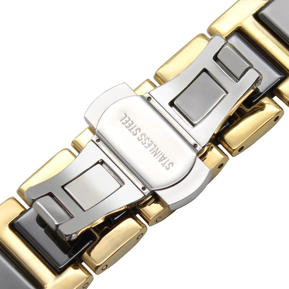 18 мм Керамика и Нержавеющая сталь ремешок для Huawei часы/Fit Honor S1 ASUS zenwatch 2 Для женщин wi502q Quick Release наручные ремень