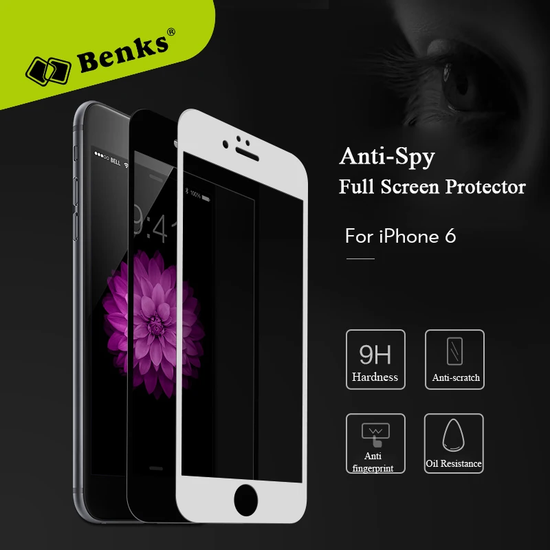 стекло на айфон 6 7 For iPhone 3D Анти шпион полный Крытая Экран протектор для S плюс
