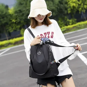 

Sleeper #W401 2019 NEW FASHION Women Anti-theft Backpack Personality Wild Oxford Cloth Small Backpack Mochila hot Drop Shipping