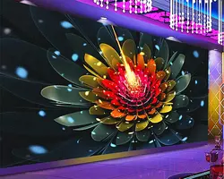 Beibehang обои на заказ масштабный абстрактный Романтический 3D Красочные цветы искусство бар КТВ фоне стены декоративная живопись