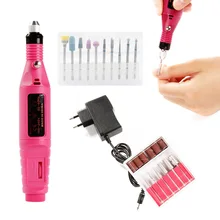Электрический прибор для дрель для ногтей Набор бит фреза Гель-лак для удаления файлов маникюрный набор резаков