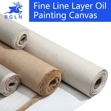 BGLN 5m Layer Oil Painting Canvas High Quality Linen Blend Primed Blank Canvas For Oil Painting