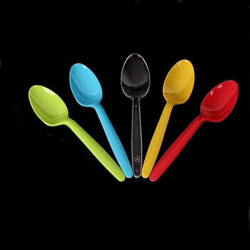 Colored Plastic Spoons For Wedding Sweet Buffet Party Candy Dessert Bag
