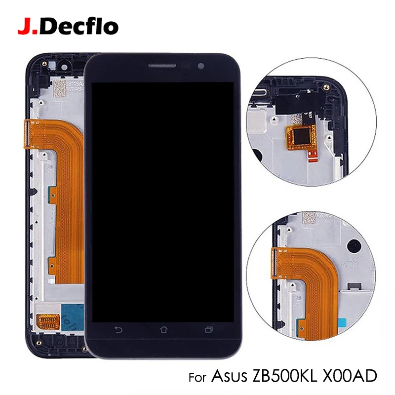 ЖК дисплей для Asus Zenfone Go ZB500KL X00AD сенсорный экран дигитайзер замена в сборе с