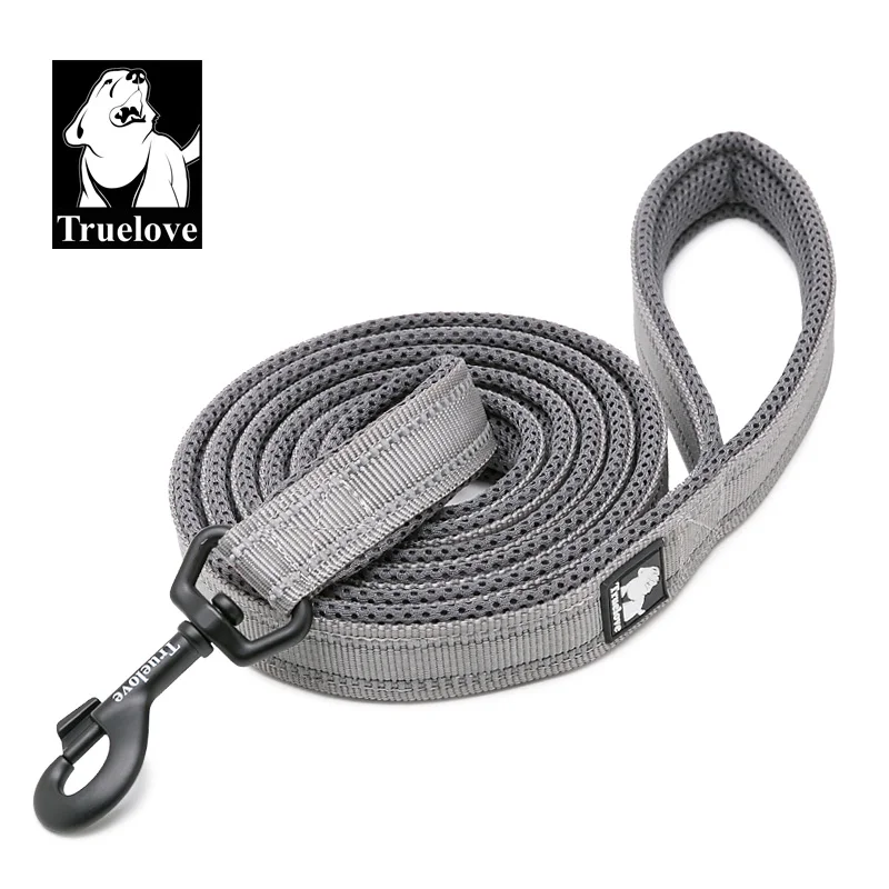 Truelove Reflective Nylon Mesh Pet Leash & Harness - Soft, Adjustable, Multicolor, 110cm