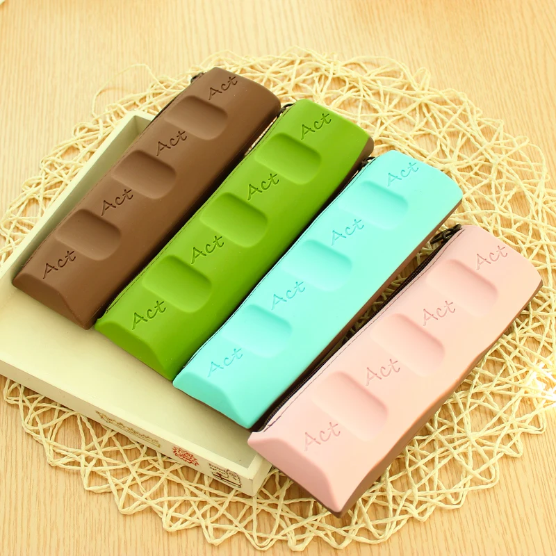 

Pencil Cases Chocolate Shape Pencil Bag For School material escolar kawaii Cute Pencilcase bolsa escolar Cute School Supplies