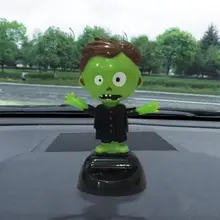 Солнечная приведенная в действие Танцы Хэллоуин качается анимированные шапка с помпоном Танцующая игрушка автомобиля Декор May8 падение ShippingA17