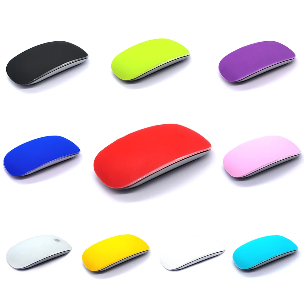 Тонкий конфетных цветов силиконовый мягкий защитный чехол для MAC Apple Magic mouse для Macbook Magic mouse 1 2