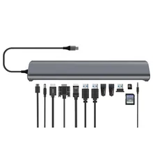 13 портов Usb C концентратор 5Usb 3,0 HDMI VGA различные экран дисплей комбо для Ipad pro