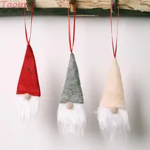 Taoup маленькие безликие куклы Санта-Клауса Висячие Подвески Висячие украшения Рождественский Декор для дома Веселые елочные украшения