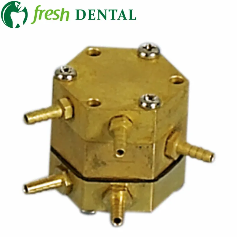 One PC dental Hexagonal hexagon Valve Dental Single Air Control Valve water valve 5 connectors