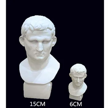 

Mini Mareus Vipsanius Agrippa Bust Pantheon Statue Continental Home Decoration Resin Art&Craft Gift L1233