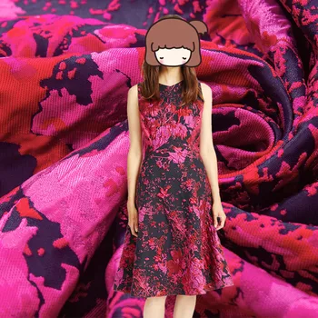 

95x145cm High Quality Jacquard Fabric For Women Dress Fashion Fabrics Sewing DIY