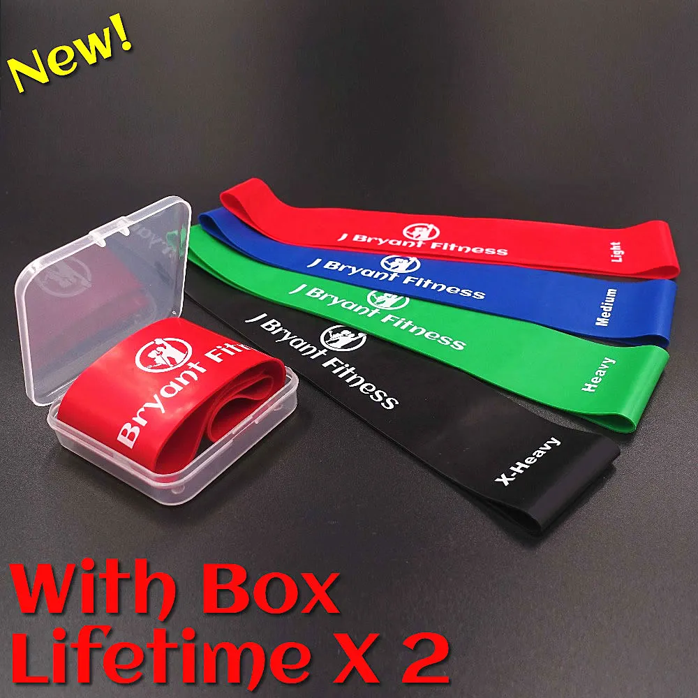 Elastic font b Fitness b font Bands Rubber Yoga Resistance Band 100 Latex With Box 10