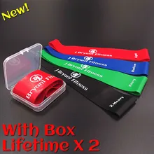 Elastic font b Fitness b font Bands Rubber Yoga Resistance Band 100 Latex With Box 10