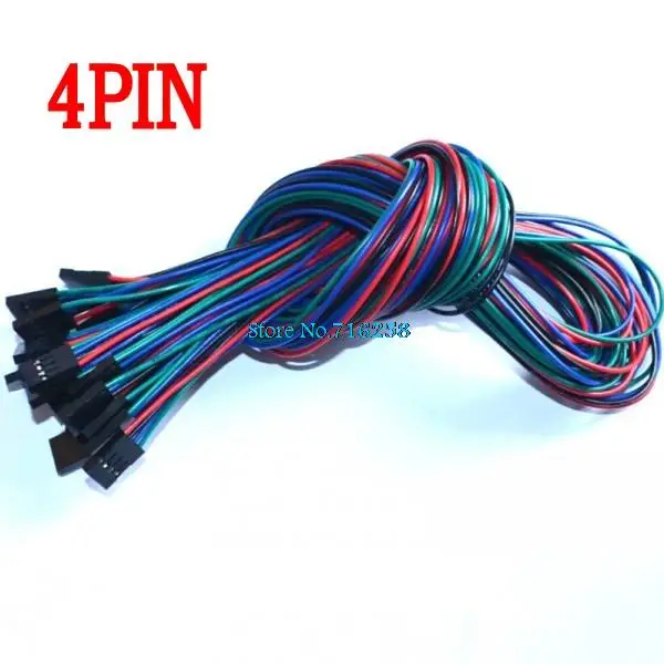 

20pcs/lot 70cm 4 Pin Female to Female Jumper Wire Dupont Cable for 3D Printer +US