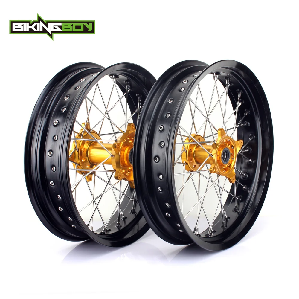 BIKINGBOY супермото 3 5x17 &quot4 25x17&quot передний задний обод колеса концентратора для Suzuki