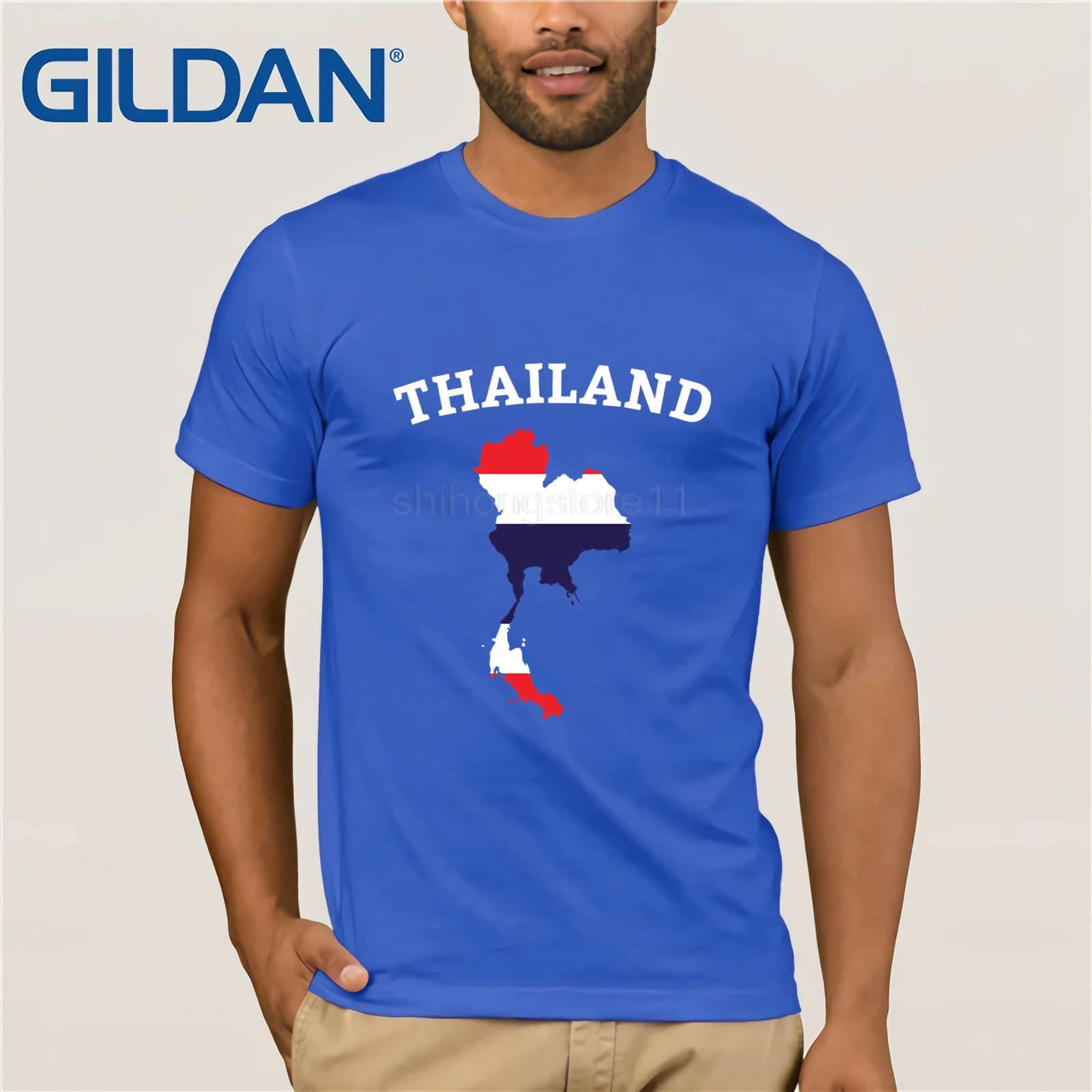 Camisa tailandesa bandera mapa Phuket hombres niños camiseta ropa Popular camiseta cuello redondo 100% camisetas algodón|Camisetas| - AliExpress