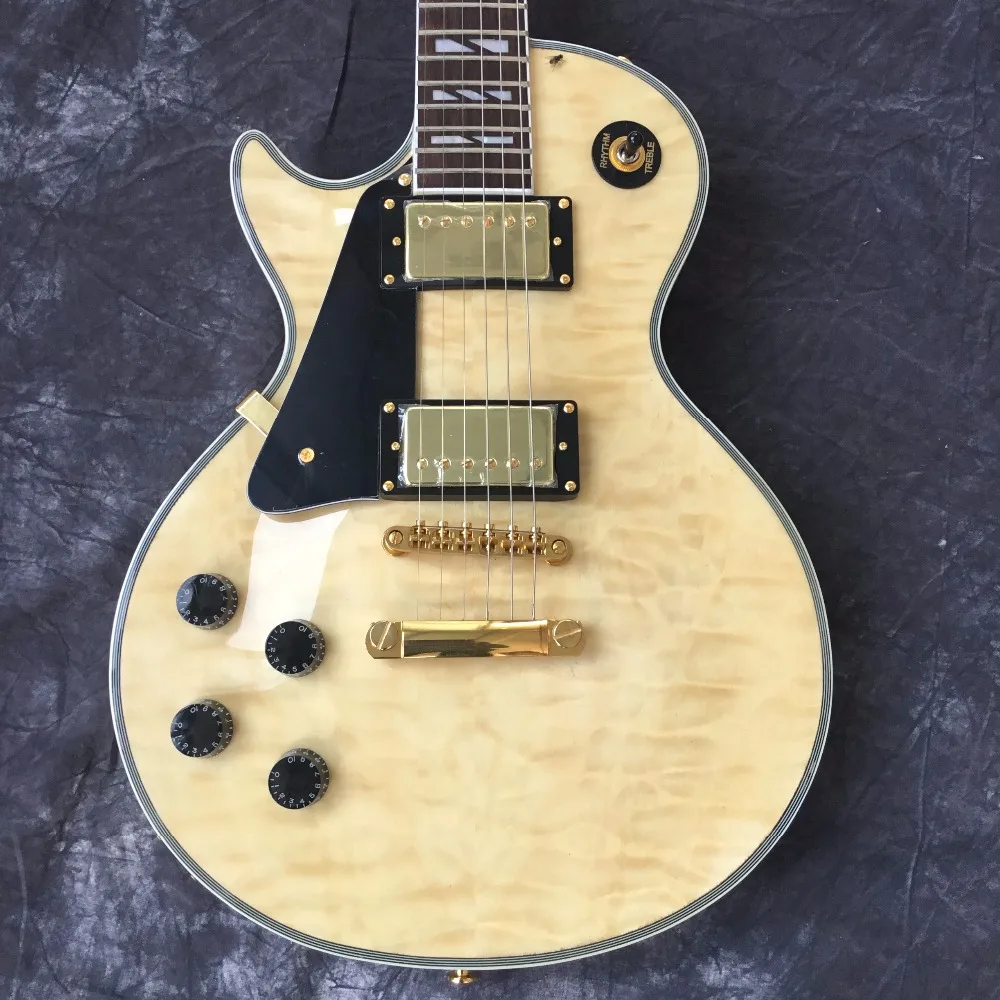 

2018 custom electric guitar, left hand LP guitar, large log color. Good sound quality, free shipping