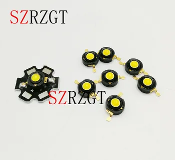 

3W warm white High Power Led Light Bead Chip 3 Watt 3000-3500k with black 20mm 50pcs
