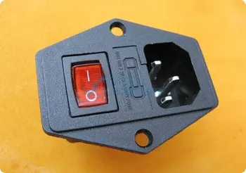 

10 pcs of Switch Socket with lighting switch for arcade machine/Cocktail Machine accessories/coin operated game arcade cabinet