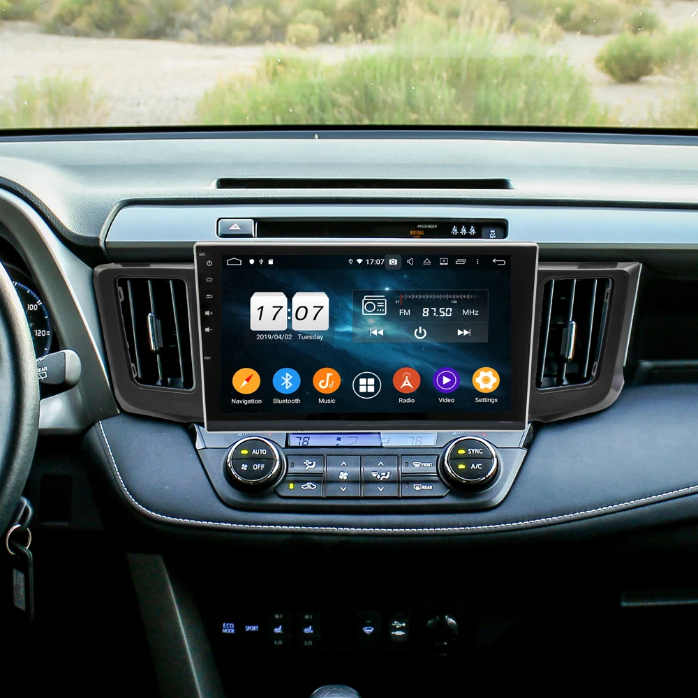 Perfect Owtosin 2 Din Android 9.0 Car Radio Multimedia For Toyota RAV4 2012 2013 2014 2015 2016 2017 2018 Car GPS Navigation Autoradio 1