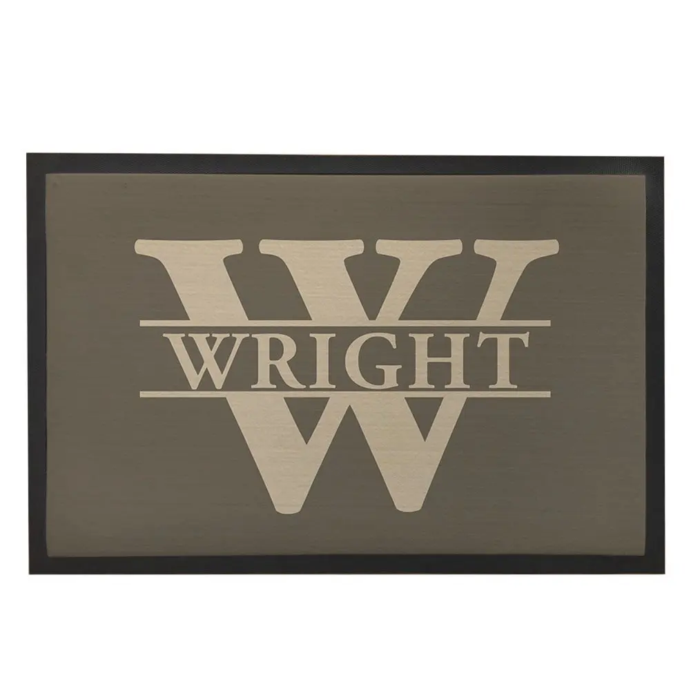 Us 15 99 30 Off Customize Doormat Outdoor Personalized Doormats For Entrance Way Welcome Font Home Door Mat With Name Non Slip Family Door Rugs In
