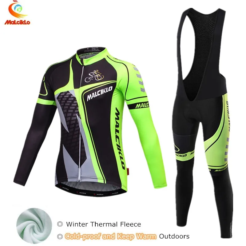 Malciklo Теплая Флисовая зимняя велосипедная одежда Maillot Ropa Ciclismo велосипедная одежда теплая с длинным рукавом велосипедная майка