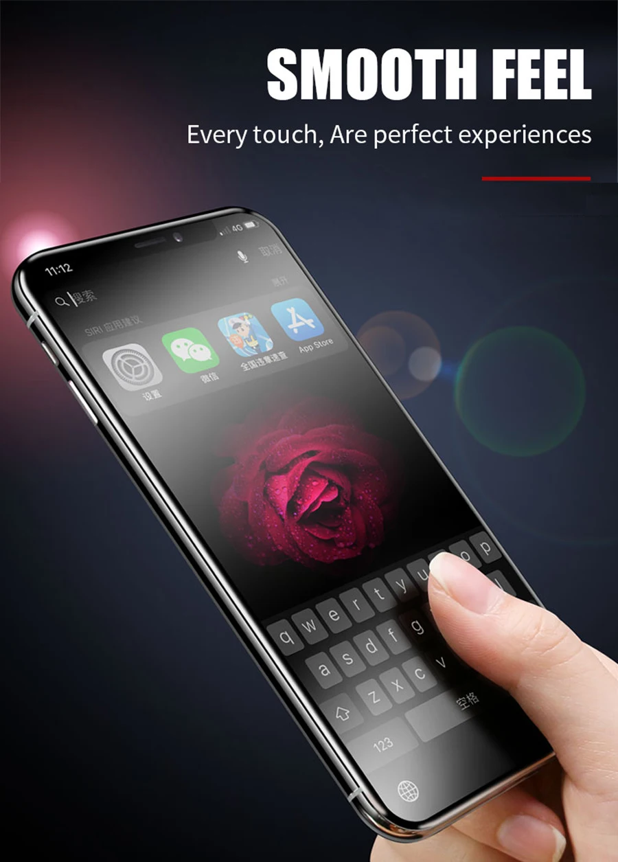 9H полное покрытие, анти-синий лучевой светильник, матовое закаленное стекло для iPhone X XS MAX XR 11 Pro Max, матовая защита экрана без отпечатков пальцев