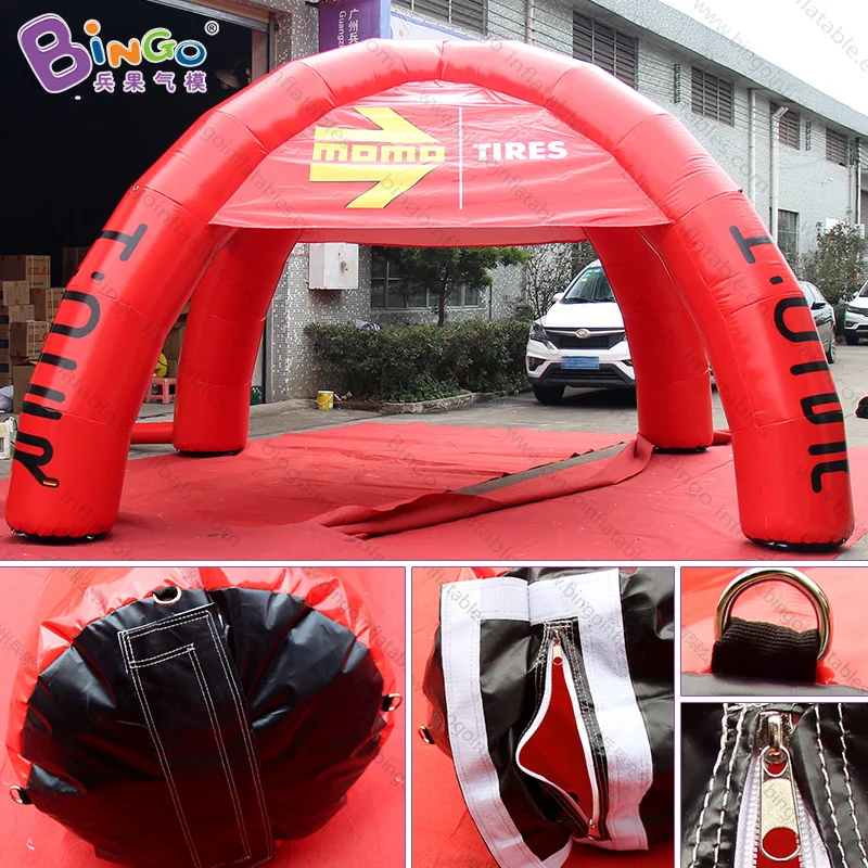 PVC Tarpaulin 6x6x3mH Inflatable Tent For Car Exhibitions / Inflated Spider Dome Tent With Printing For Events - BG-T0086 5