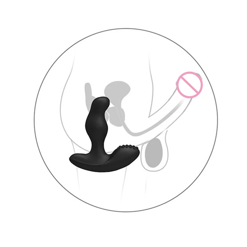 Анальная пробка для мужчин LEVETT мощная Водонепроницаемая с поворотом на G Spot