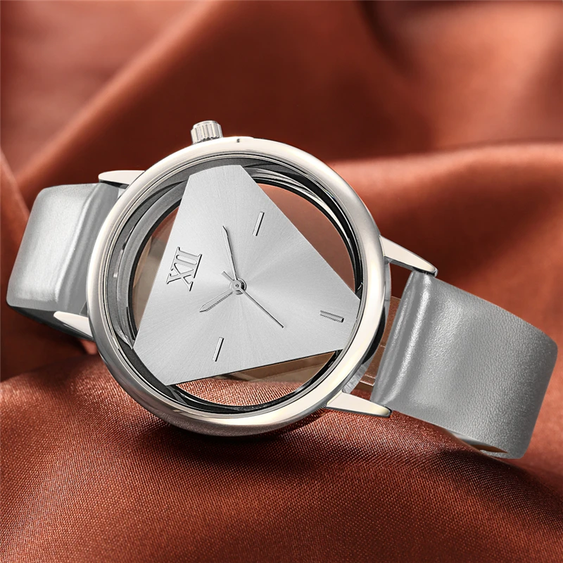

Women's Watch Quartz Analog Leather Strap Hollow Deisgn Ladies Fashion Stainless Steel Wristwatch Waterproof relogio feminino