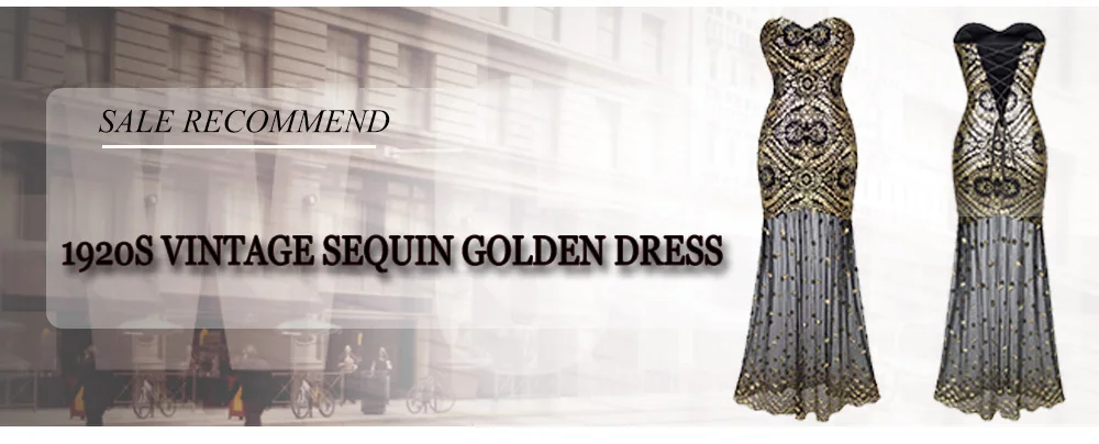 Angel-Fashion женское платье для выпускного бала без рукавов 1920s винтажные блестки узор Gastsby вечерние Harlem ночь Золотой 042