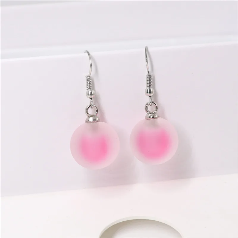 Personality Resin Milk Tea Drink Earring Girls Gifts Colors Candy Color Creative Unique Bubble Tea 45 Colors Drop Earrings 1Pair