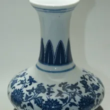 Изысканные Старый Китай синий и белый ручная роспись вазы фарфор