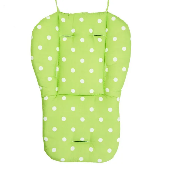 Детский толстый коврик для коляски, подкладка в горошек, чехол для коляски, подушка для сиденья F4 - Цвет: Green