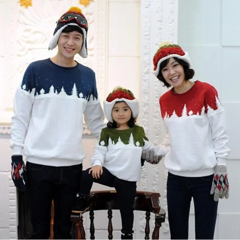 

Family Christmas Clothes Mother Daughter Father Son Sweater Family Matching Clothes Mommy and Me Sweater Family Look Outfits