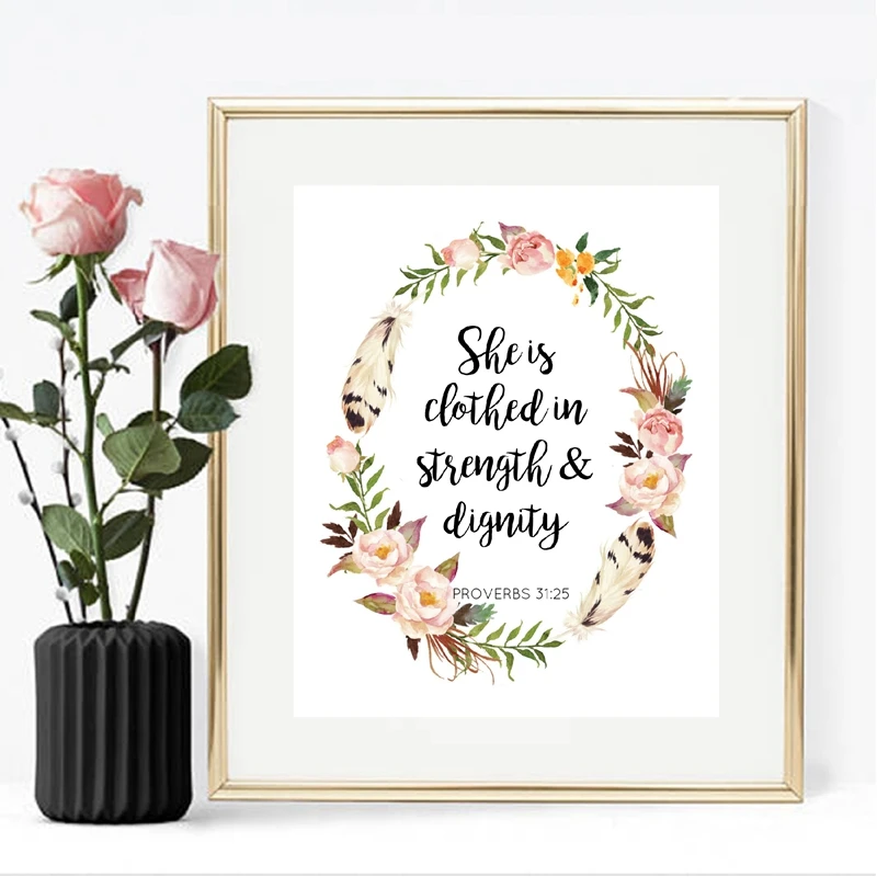 Bible Verse Picture Home Wall Decor