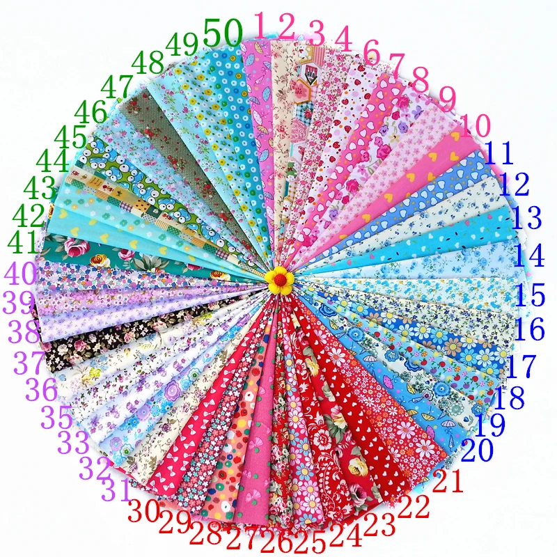 

Cotton Fabric Patchwork For Sewing Scrapbooking Fat Quarters Tissu Telas Quilt Pattern Needlework Scraps 30*20cm