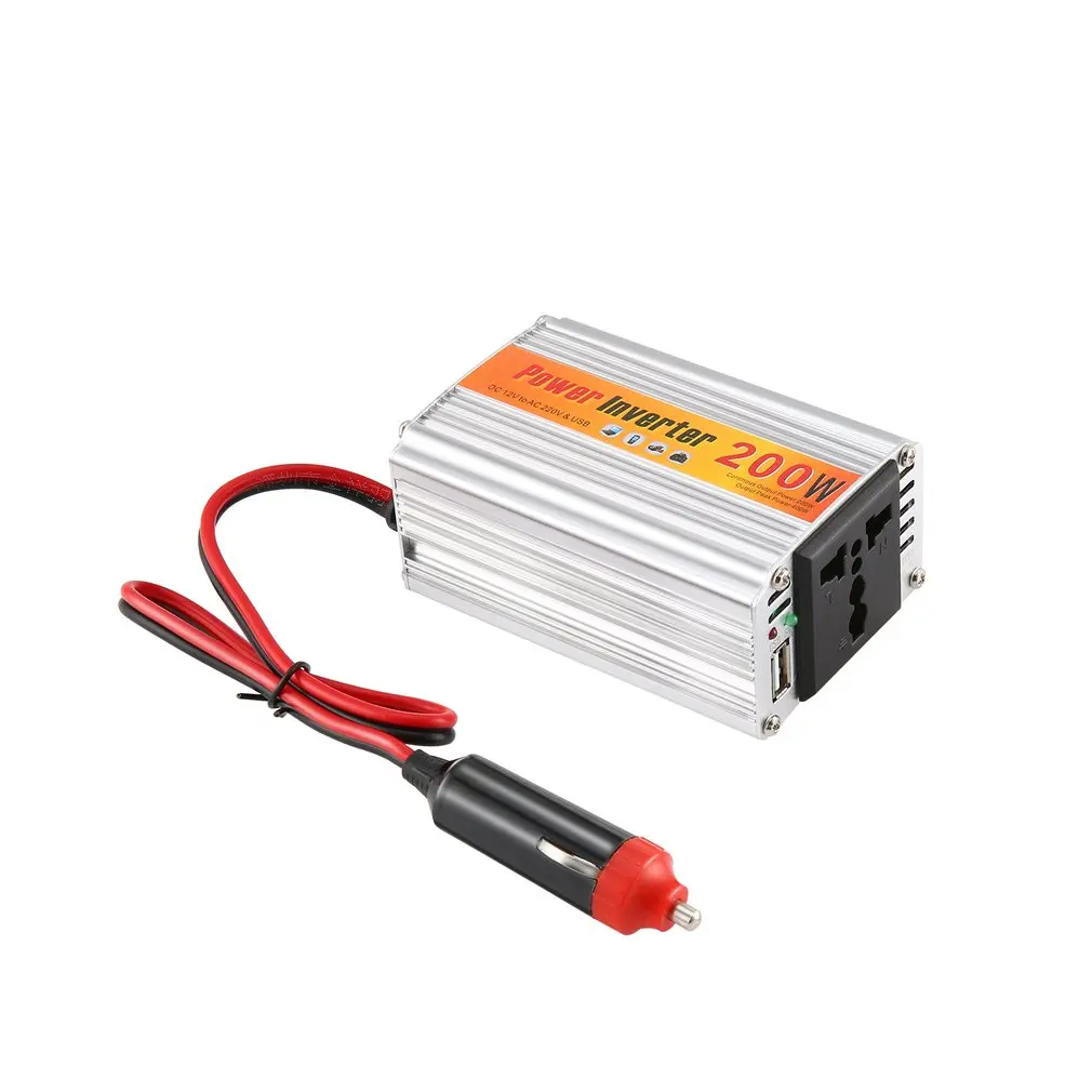 

200w Auto Inverter 12v 220v With Usb Car Power Converter 12V DC To AC 220V Adapter Car Adaptor 200W Car Styling
