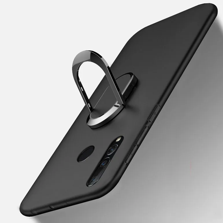 Мягкие чехлы для Huawei Enjoy 9 Чехлы чехол-подставка с кольцом на палец магнитный