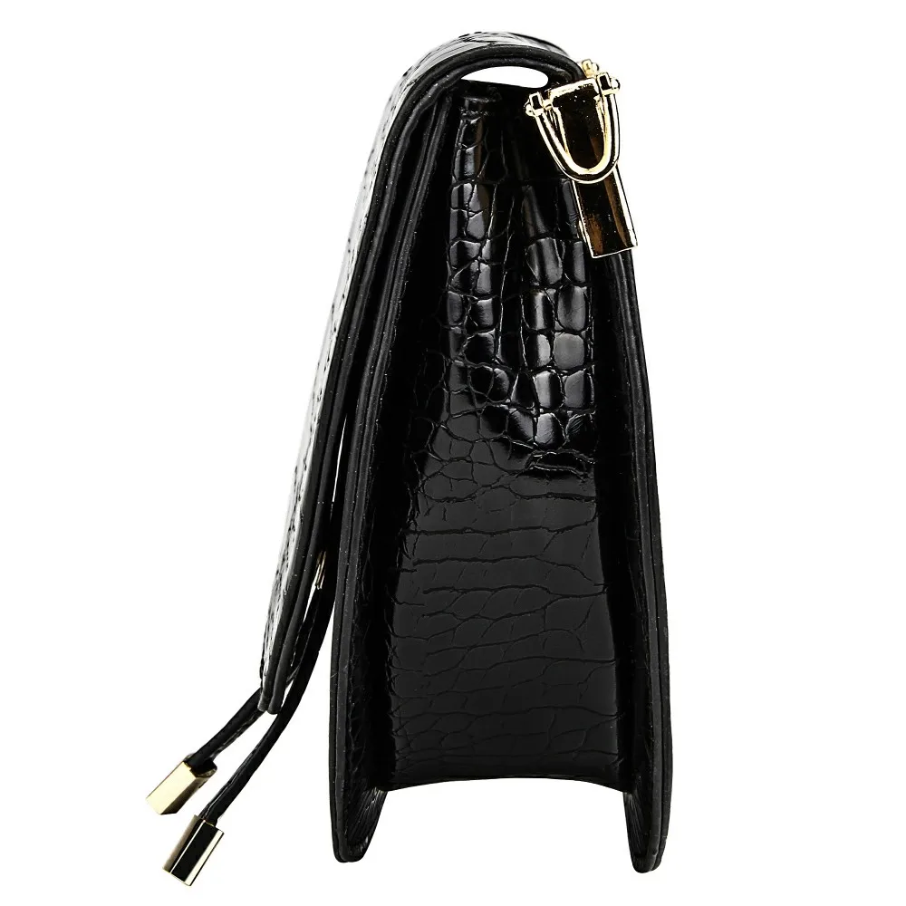 Crocodile Pattern Crossbody Bags for Women Half Round Messenger Bag Pu Leather Luxury Handbags Wome - 33038880448