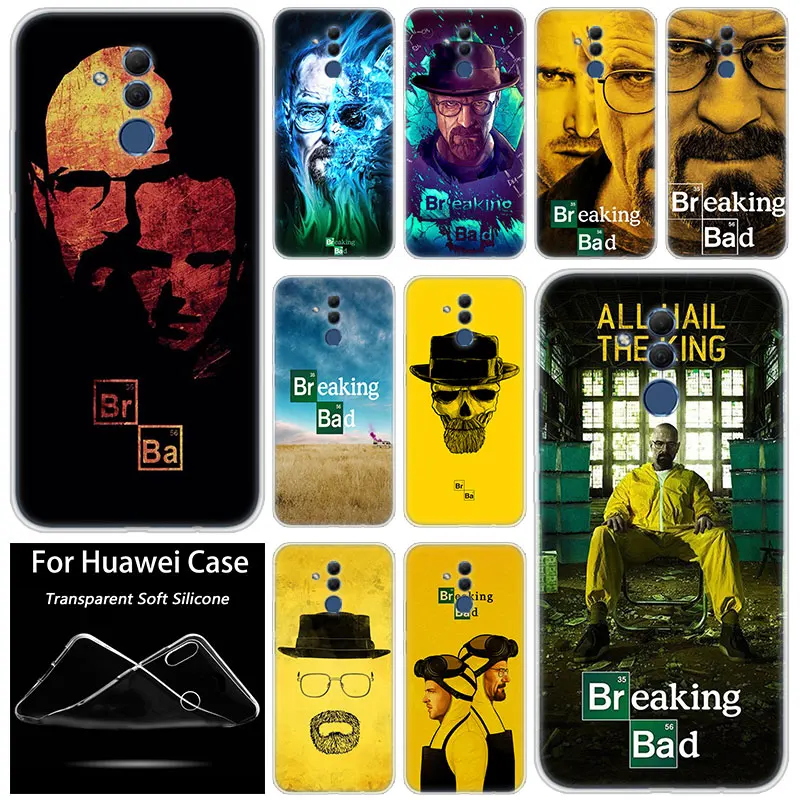 

Hot Breaking Bad TV Fashion Soft Silicone Case for Huawei Mate 10 20 Lite Pro Y7 Y9 Prime 2019 Y5 2019 Y6 Prime 2018 Y5 2017 TPU