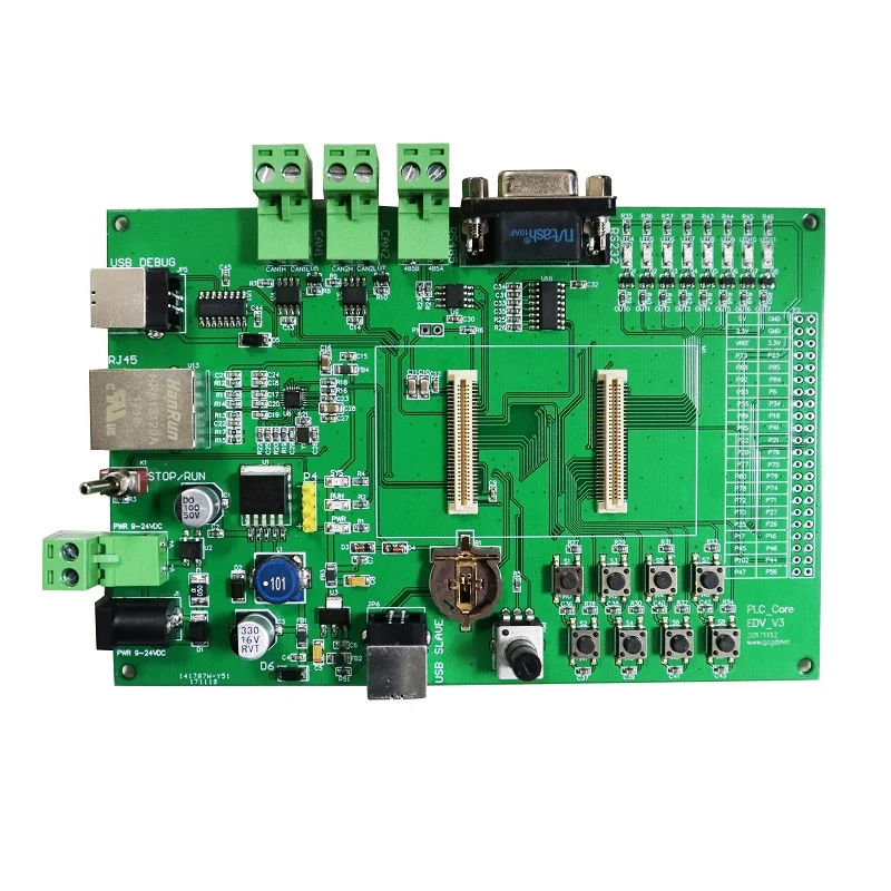 Industrial PLC core board free IO expand digital input digital output analog input analog output PWM output counter input